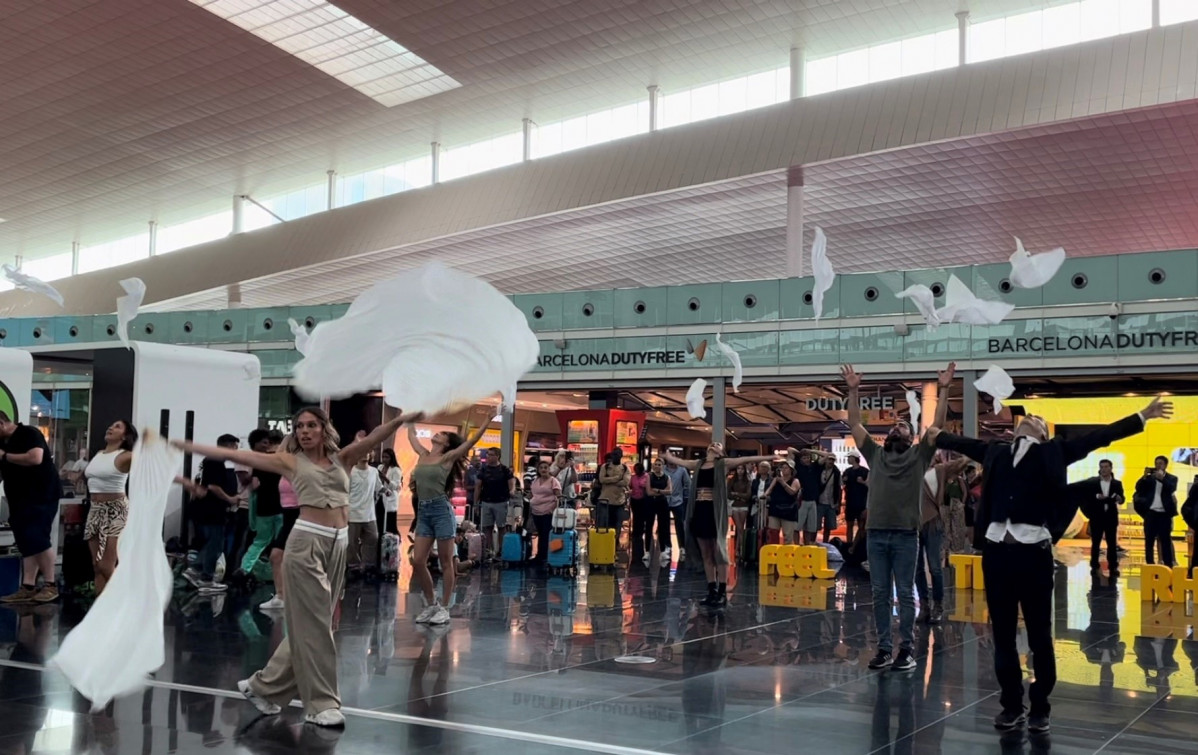 Una de las actuaciones realizadas e el Aeropuerto de Barcelona-El Prat.