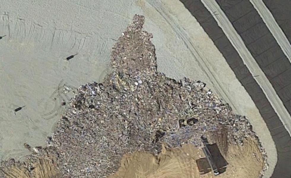 Captura aérea del vertedero de Can Mata @Google Maps