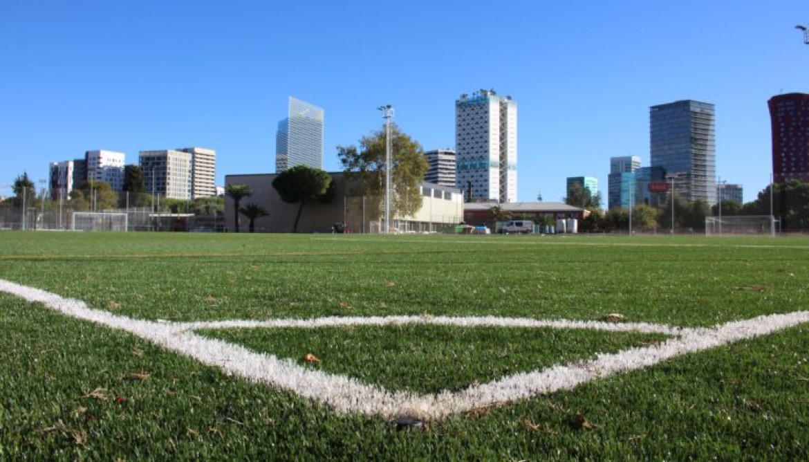 Fotografía del nuevo campo de la escula Xaloc @UE Croenlla