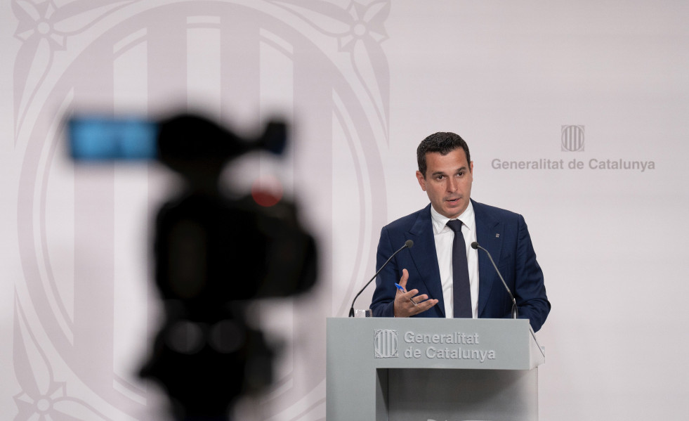 Archivo - El director de la Agència Catalana de l'Aigua (ACA), Samuel Reyes, durante una rueda de prensa tras el Consell Executiu, en el Palau de la Generalitat, a 18 de abril de 2023, en Barcelona, 