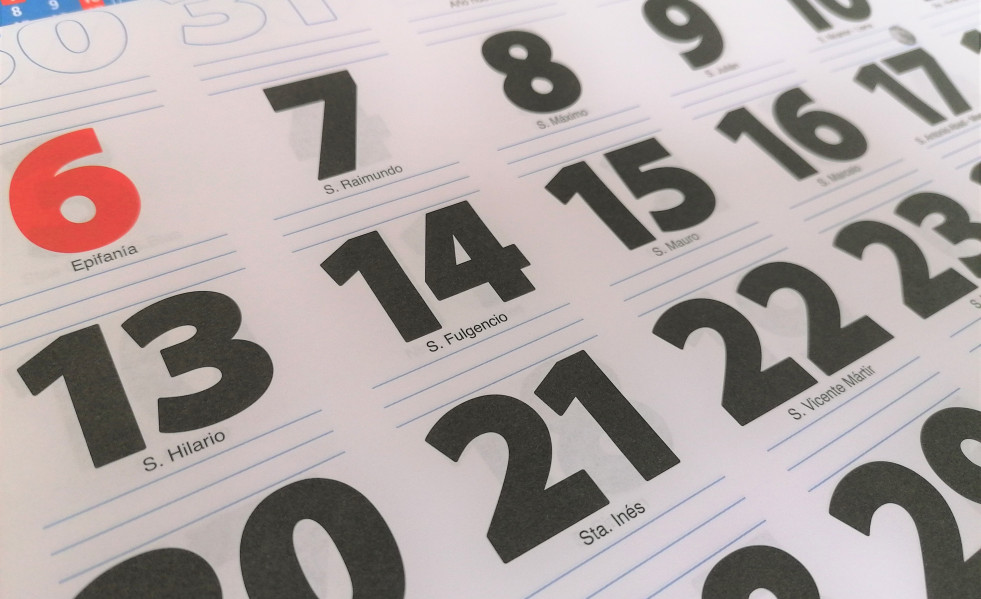 EuropaPress 3410069 calendario almanaque dias festivos