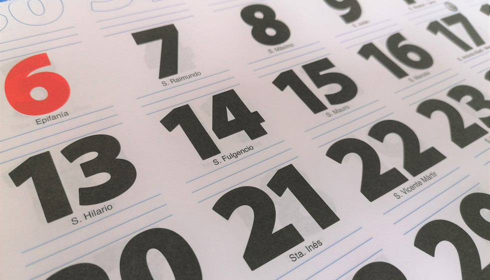 EuropaPress 3410069 calendario almanaque dias festivos