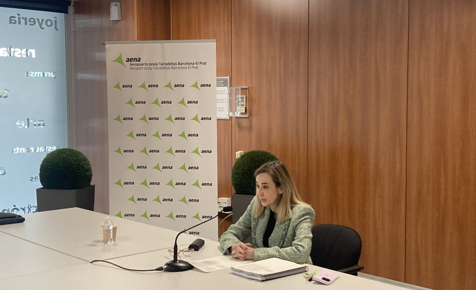 La directora del aeropuerto de Barcelona-El Prat, Eva Valenzuela.