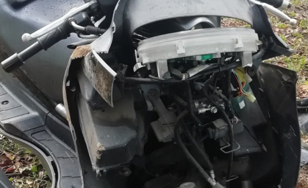 Moto accidente