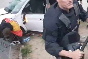 Coche que ha realizado el atropello múltiple   Dani Sirera en X (1)