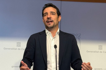 Manu Reyes, alcalde de Castelldefels en rueda de prensa @Aj Castelldefels