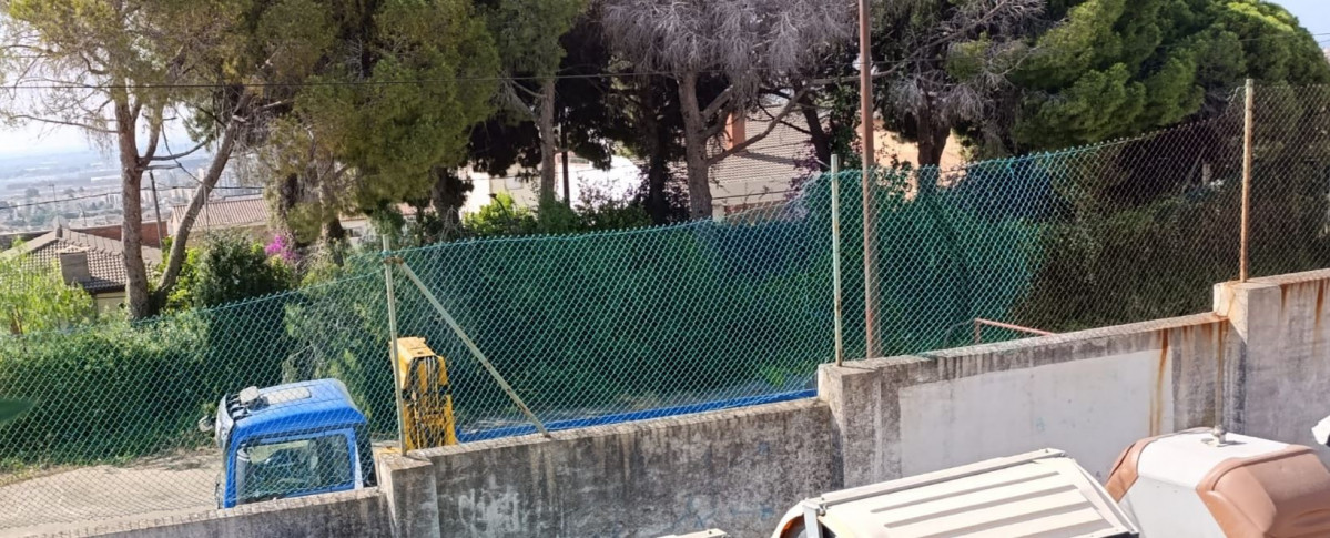 Camion aparcado en las inmediaciones del casino
