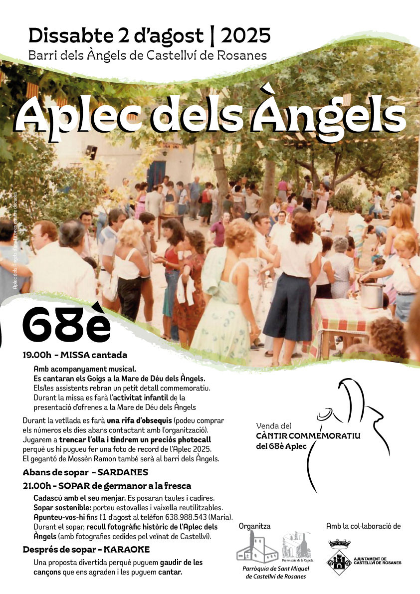 Cartell Aplec dels Angels 2025 68a edicio