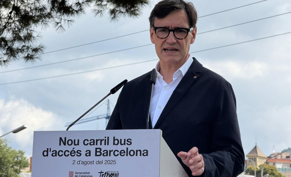 El presidente de la Generalitat, Salvador Illa, en la inauguración