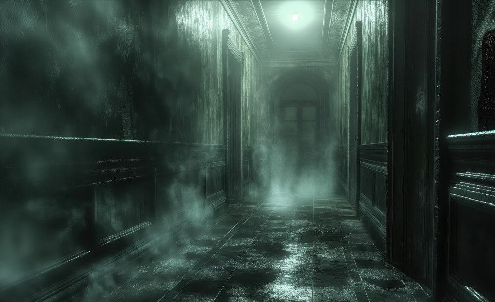 Casa embrujada en estilo gotico