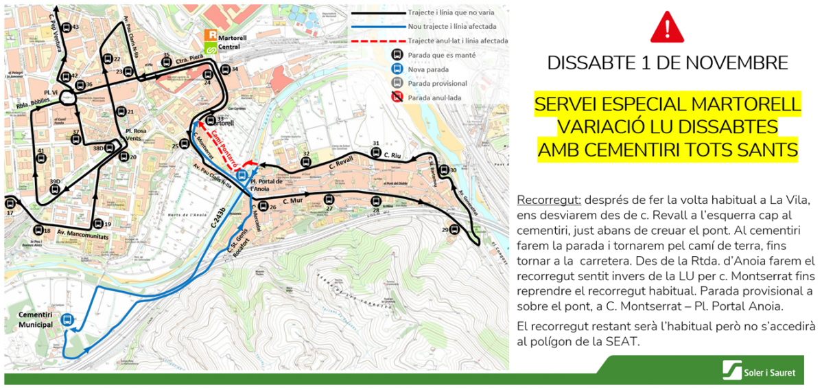 Servicio especial Martorell