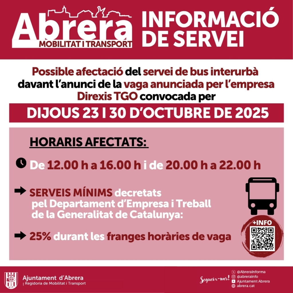 Vaga direxis octubre