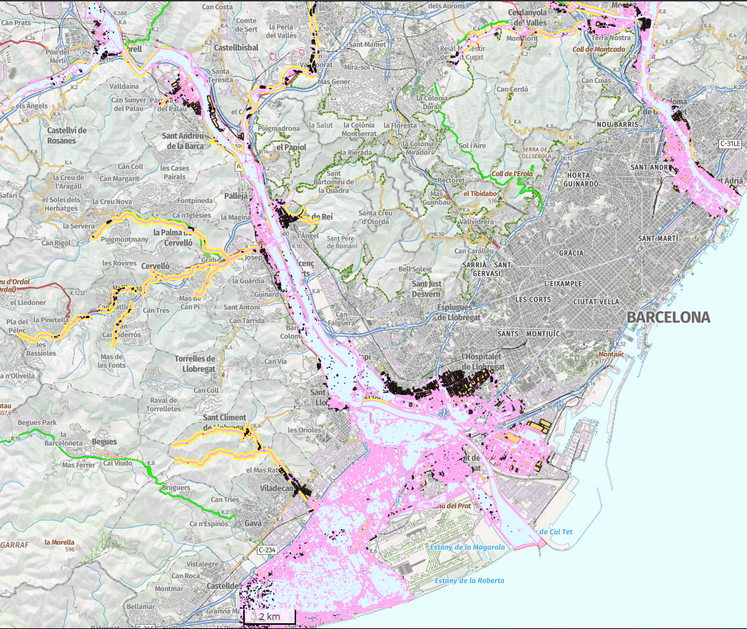 Inundacion baix llobregat