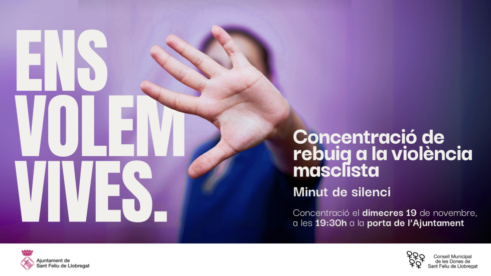 Sant Feliu guarda un minuto de silencio este miércoles por un nuevo asesinato machista en Barcelona