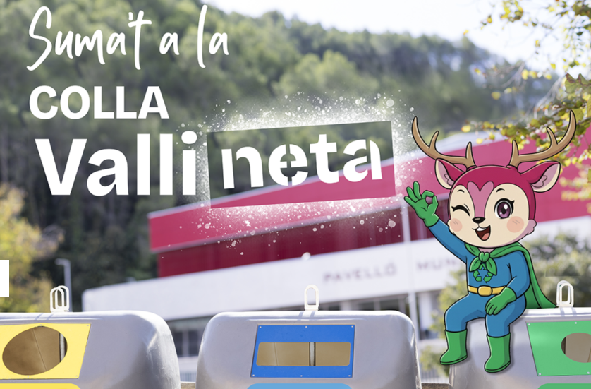 Vallirana impulsa el reciclaje con la mascota 