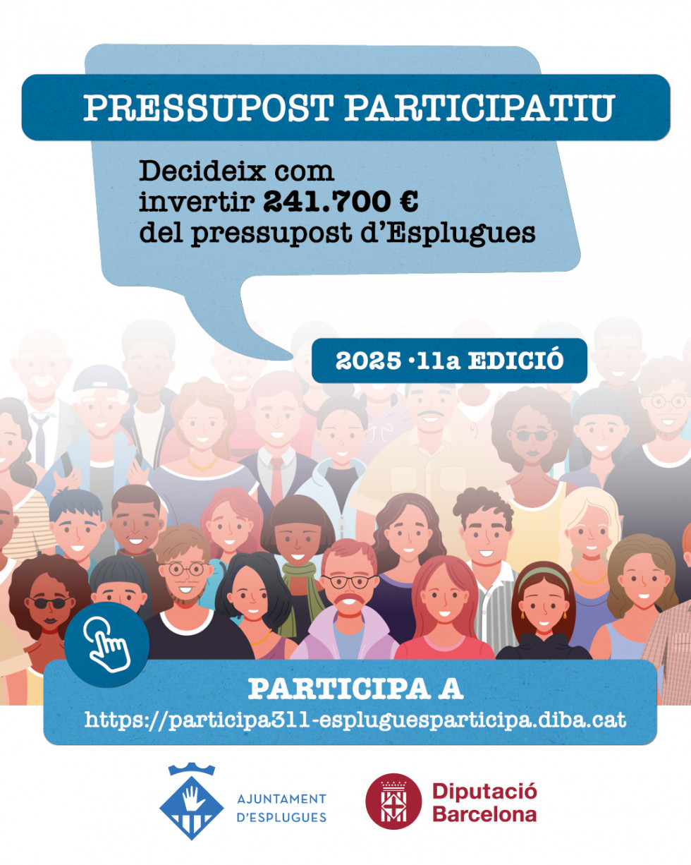 Última llamada para votar en los Presupuestos Participativos de Esplugues: más de 240.000 euros en juego