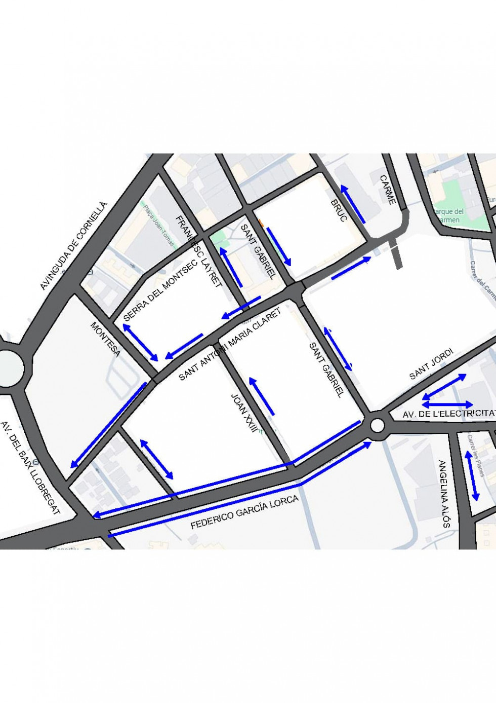 Las obras en Montesa encaran una nueva fase: apertura de nuevas vías y cambios de movilidad