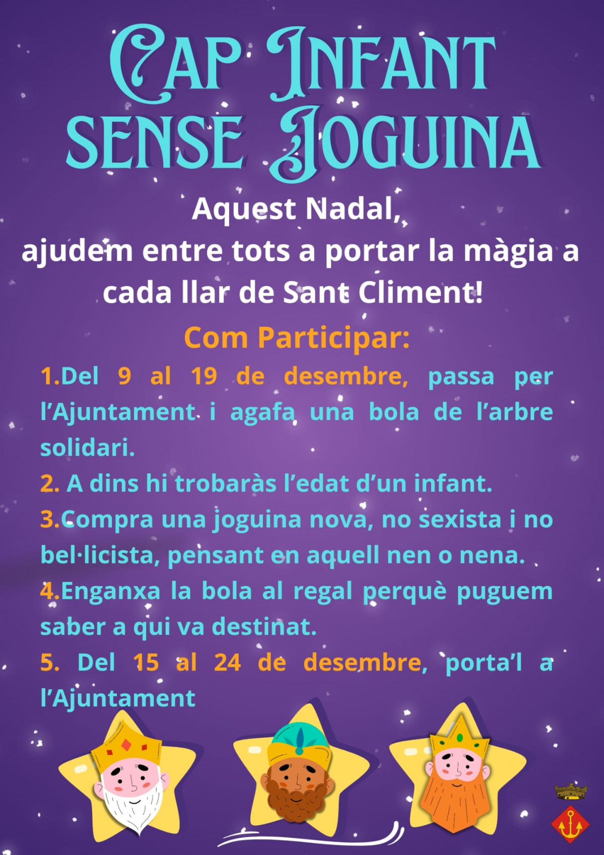 Cap infant sense joguina a St Climent 2025