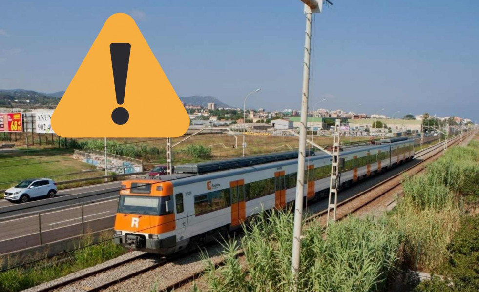 Un tren de Rodalies, alerta   CANVA