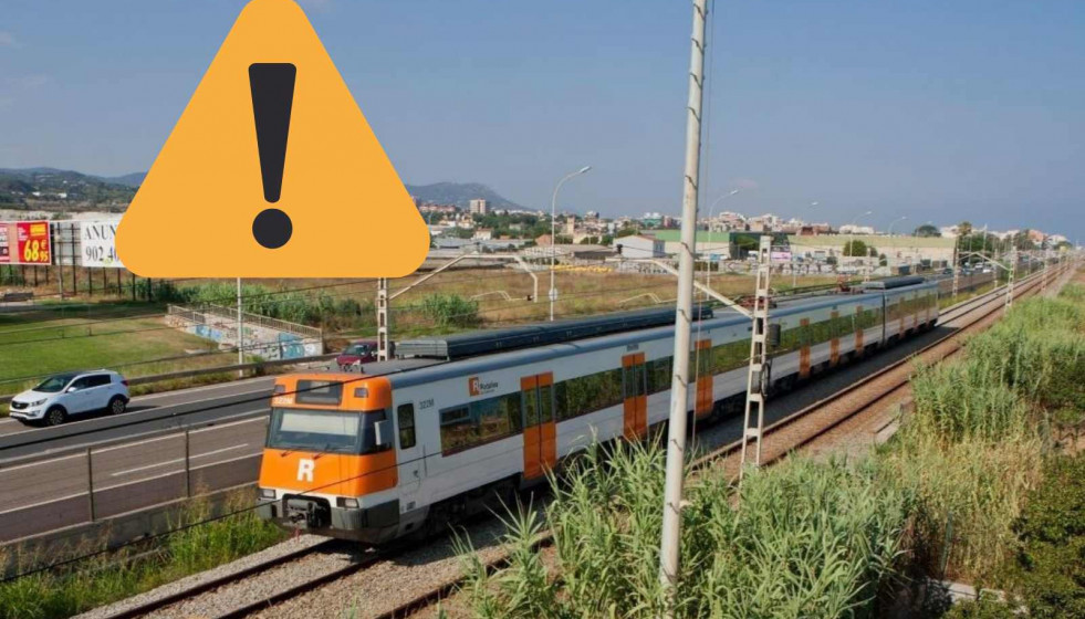 Un tren de Rodalies, alerta   CANVA