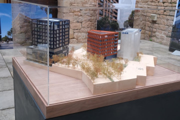Maqueta de la Umeb, en Cornellà