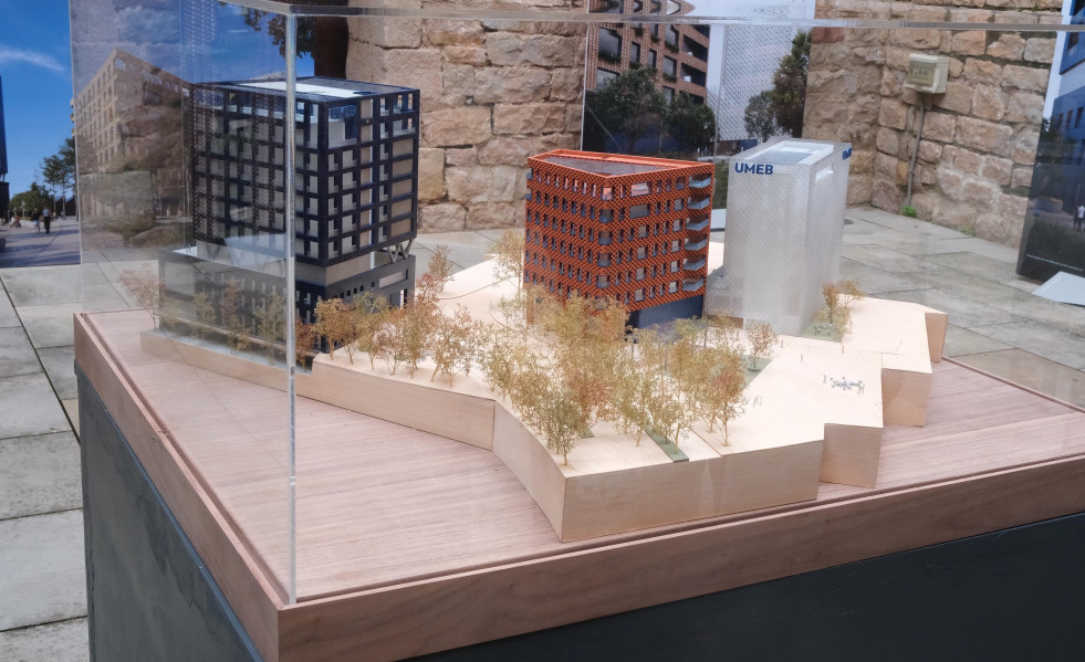 Maqueta de la Umeb, en Cornellà