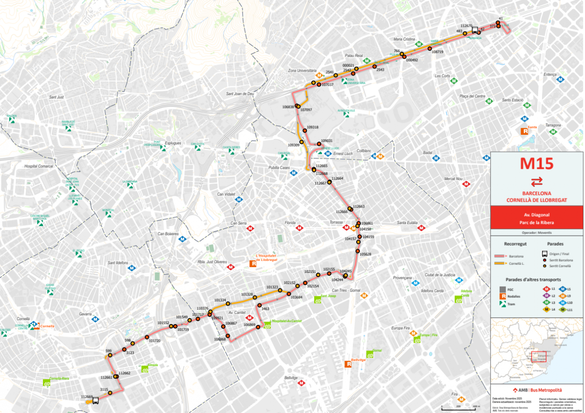 Bus metropolitano M15