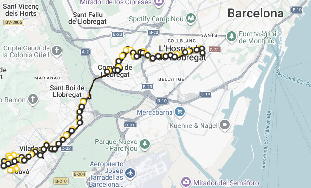 Recorrido L85