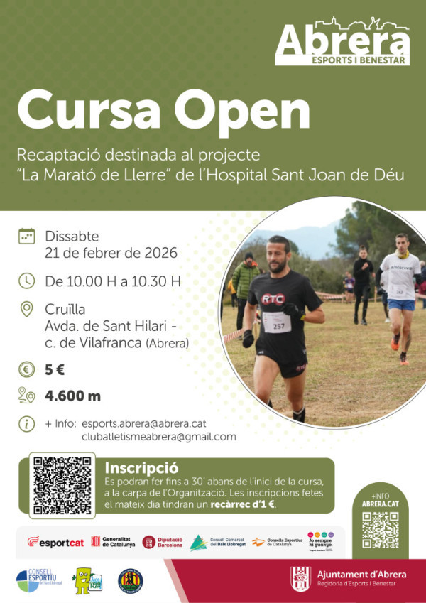 Cartell cursa open 2026 redim w600 h849