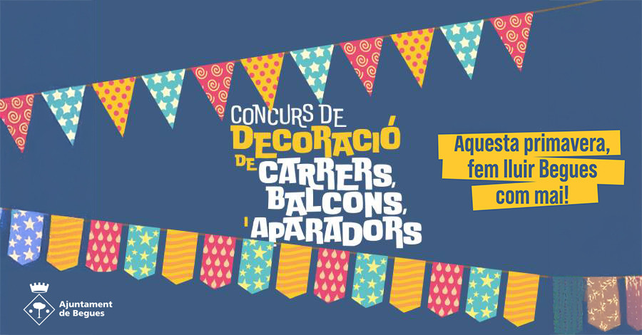 Begues ya mira hacia Sant Jordi y prepara un concurso de decoración de calles, balcones y escaparate