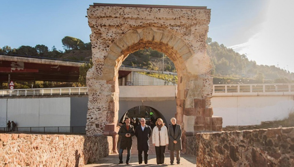 EuropaPress 7313690 acto inaugural restauracion arco romano pont diable martorell castellbisbal