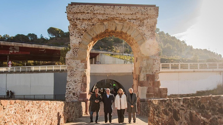 EuropaPress 7313690 acto inaugural restauracion arco romano pont diable martorell castellbisbal