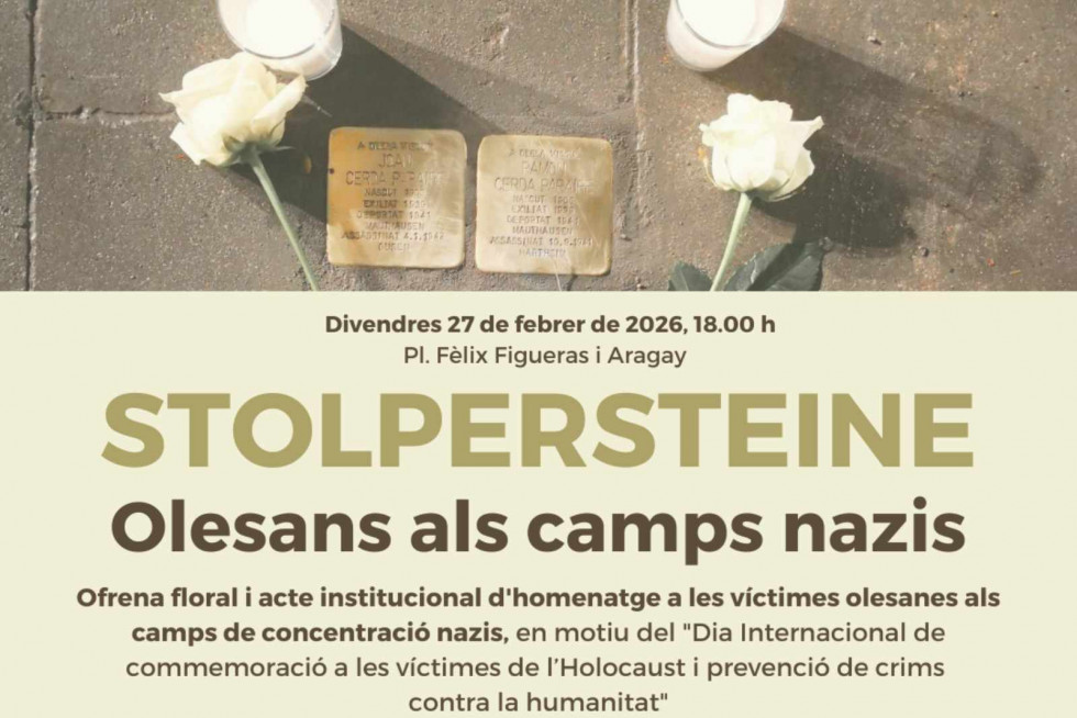Olesa de Montserrat homenajeará a sus 16 vecinos deportados a campos nazis en un emotivo acto institucional