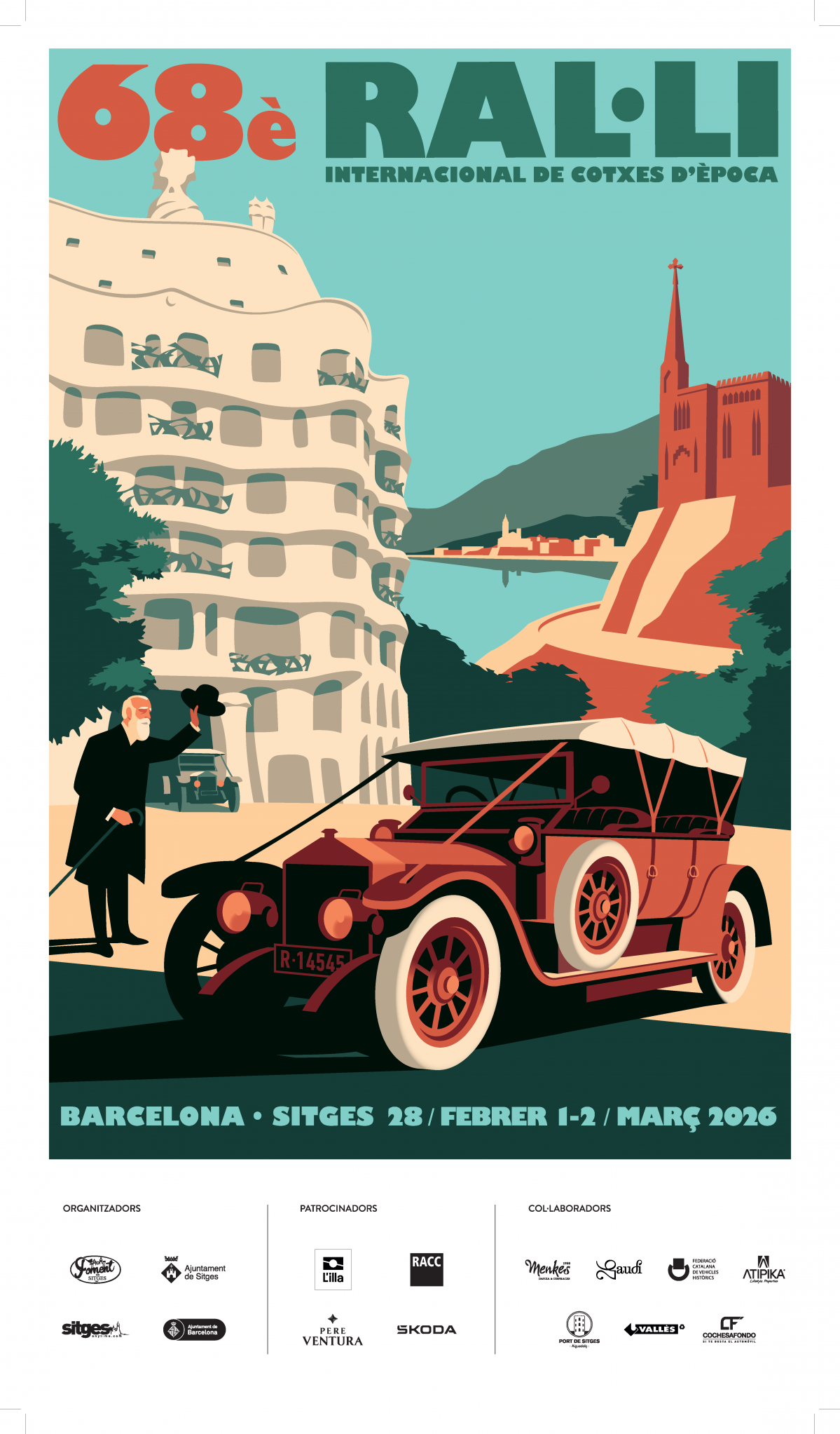 Cartel Rally Sitges 2026 logos