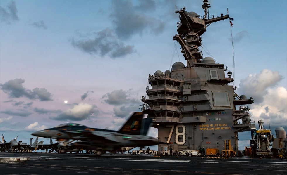 EuropaPress 7350324 march 2026 uss gerald ford international waters us navy f a 18f super