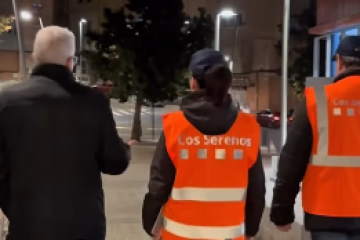 Cos de Serenos y el Acalde Eduard Sanz @Instagram Eduard Sanz