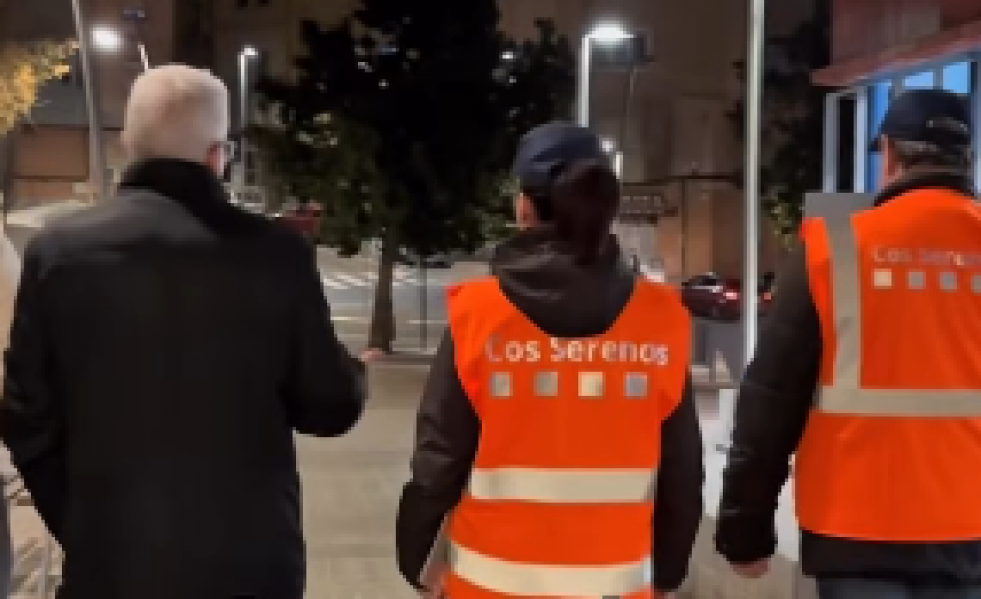 Cos de Serenos y el Acalde Eduard Sanz @Instagram Eduard Sanz