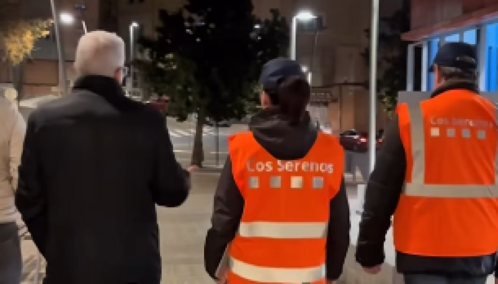 Cos de Serenos y el Acalde Eduard Sanz @Instagram Eduard Sanz