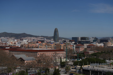 Vista de la Torre Glòries, a 16 de marzo de 2026, en Barcelona, Catalunya (España).