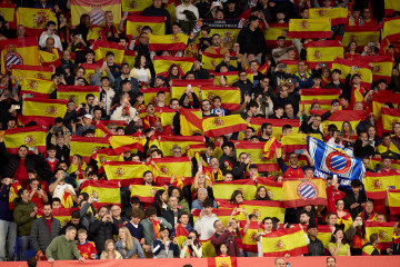 EuropaPress 7421112 march 31 2026 barcelona barcelona spain supporters of spain during an