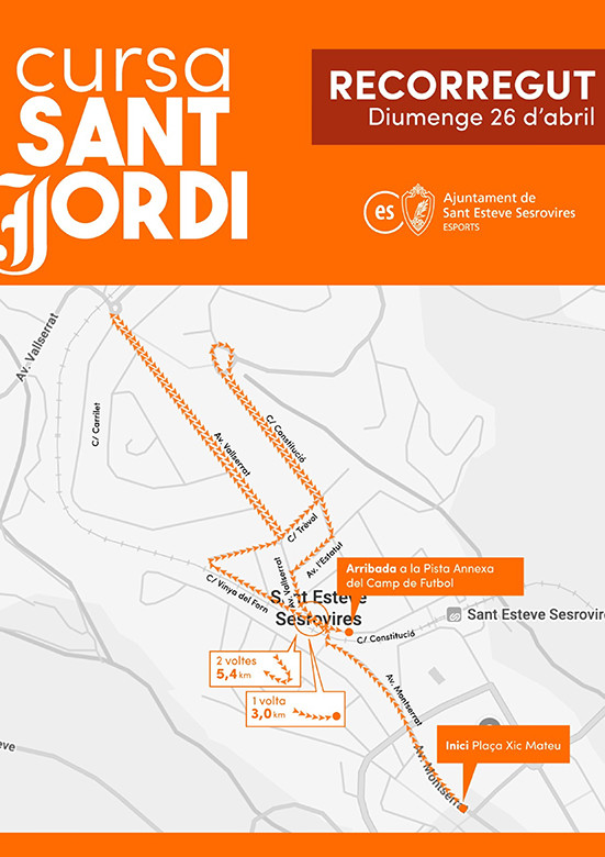 Recorregut cursa sant jordi 2026
