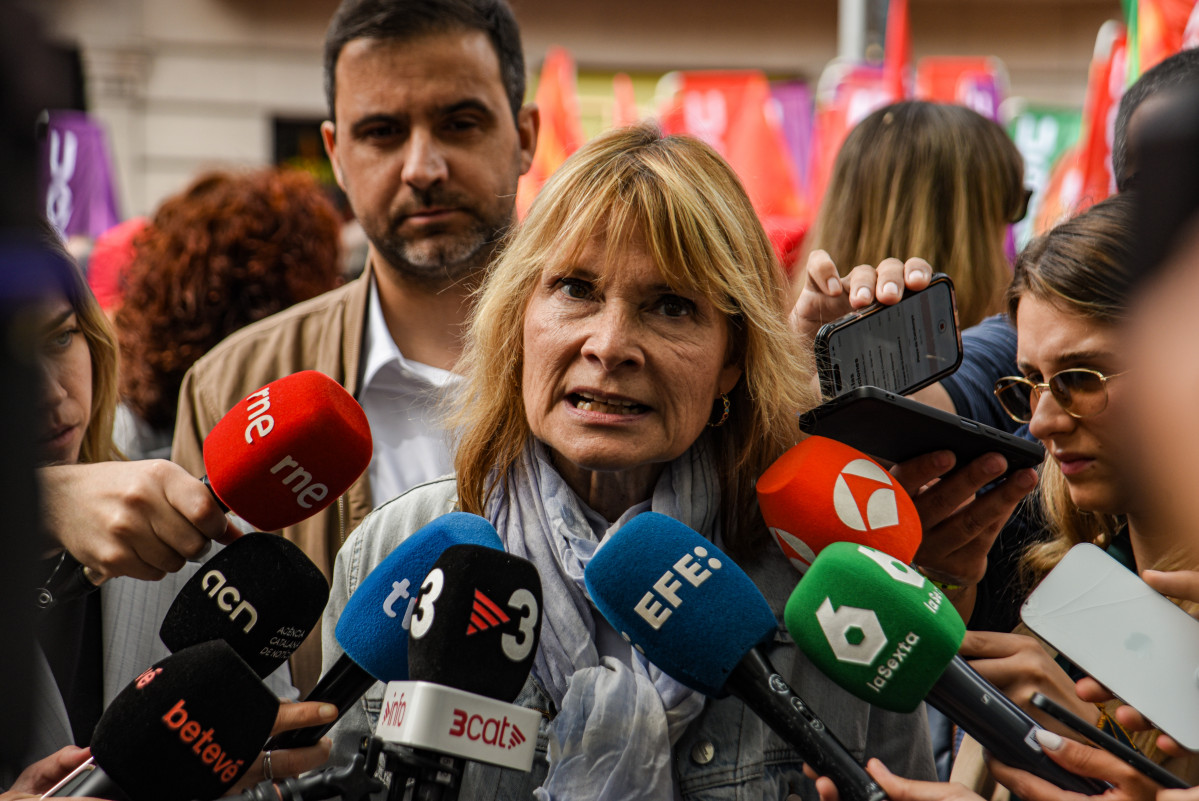 EuropaPress 7489058 portavoz psc lluisa moret manifestacion mayo ccoo ugt mayo 2026 barcelona