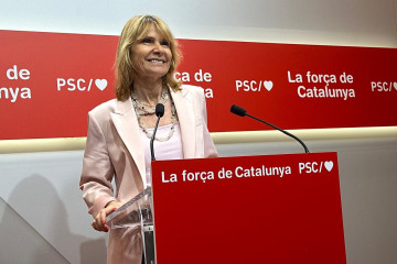 La vicesecretaria primera y portavoz del PSC, Lluïsa Moret