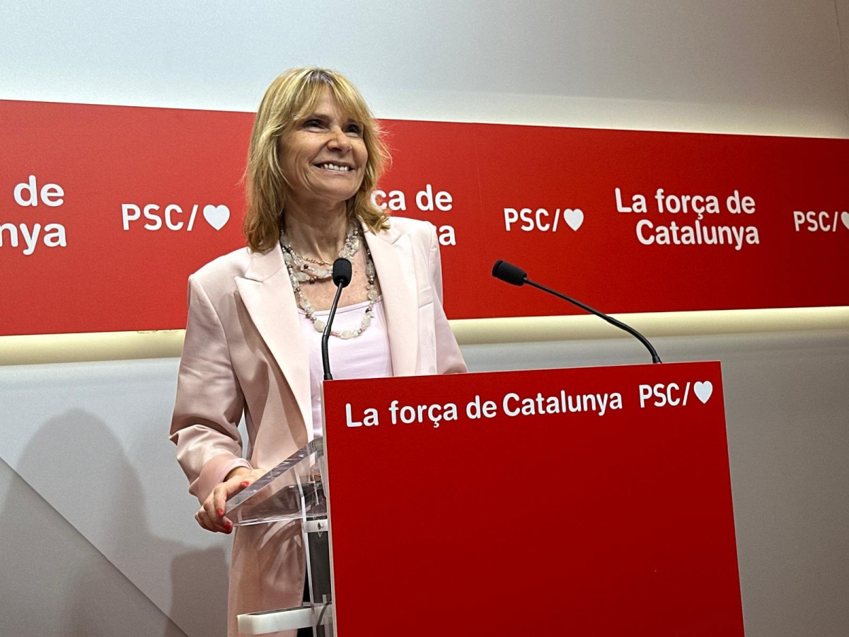 La vicesecretaria primera y portavoz del PSC, Lluïsa Moret