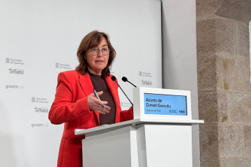 La consellera de Territorio, Vivienda y Transición Ecológica y portavoz de la Generalitat, Sílvia Paneque, en una rueda de prensa tras el Consell Executiu