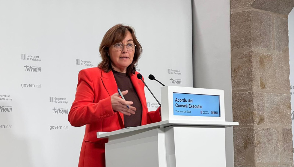 La consellera de Territorio, Vivienda y Transición Ecológica y portavoz de la Generalitat, Sílvia Paneque, en una rueda de prensa tras el Consell Executiu
