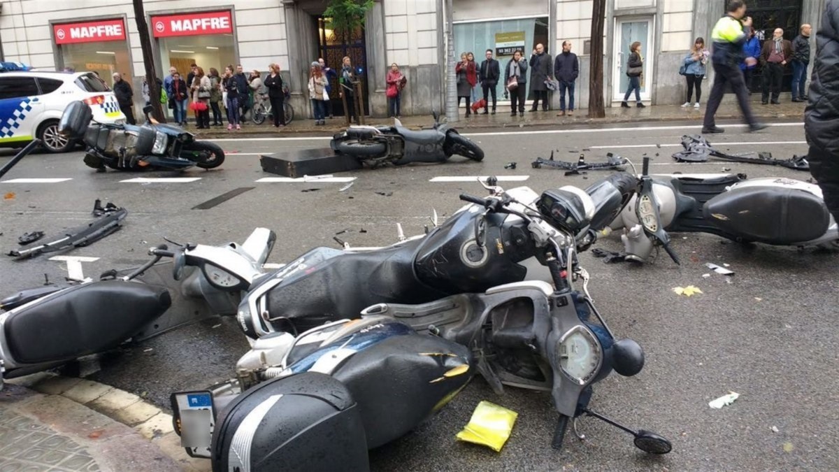 Foto accidente Travessera de Gracia