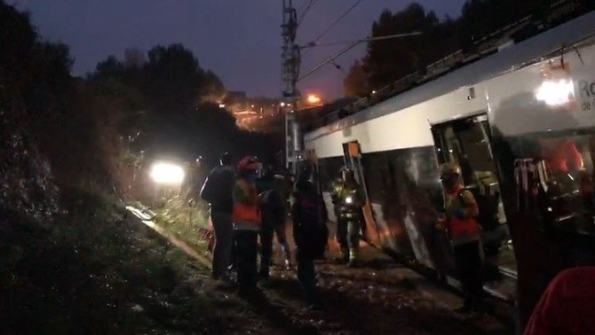 Accidente tren r4 Vacarisses
