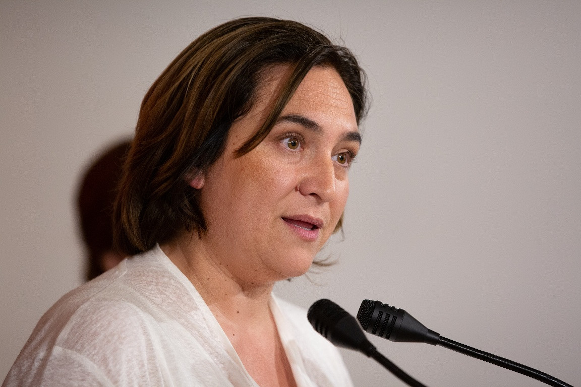Rueda de prensa de la alcaldesa de Barcelona en funciones, Ada Colau