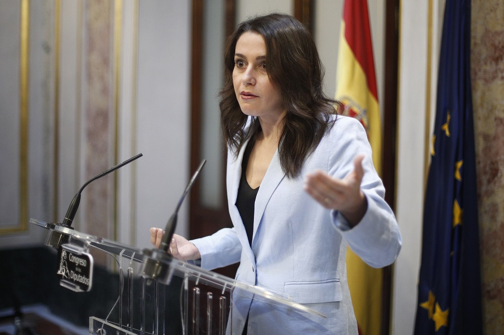 La portavoz de Ciudadanos en el Congreso de los Diputados, Inés Arrimadas